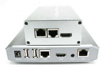 China Gray Silver Kvm Usb Extender Cat5e Or Cat6 With 30cm HDMI Cable , Dupont Line 6 Pin for sale