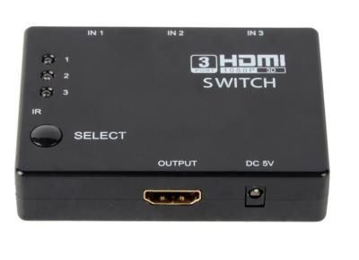 China Mini 3x1 HDMI Switch Box Maintains High Resolution Video , Intelligence Or Mechanical Switch for sale