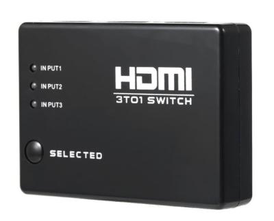 China 50 60 Hz Frequenz 3 bis 1 HDMI-Schalter-Kasten, angetriebener Hdmi-Schalter für Haus zu verkaufen