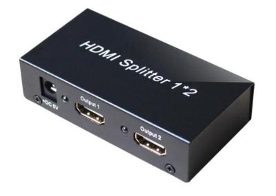 China 3D 4K UHD HDMI Signal Splitter Amplifier 1 In 2 Out For Dual Monitors for sale