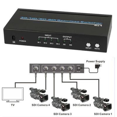 China Nahtlose Videorangierlok SDI 4x1 Hdmi Multiviewer, die Direktübertragung 100m 1080P IR einstuft zu verkaufen