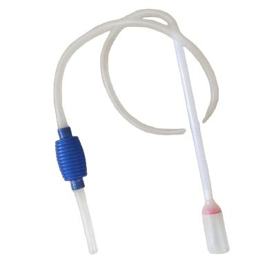 China Sustainable Suction Super Quality Drainage Water Pipe Flexible Corrugated White Plastic Hand Siphon Pump for sale