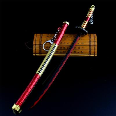 China Business Gift Sale Samurai Sword Anime Metal Sword Toy Model Zinc Alloy Toy One Piece Sword For Children for sale