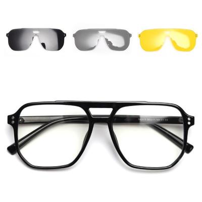 China New Fashion Sunglasses Magnet TR90 Men's Sunglasses Polarized Driving Women's Optical Glasses for sale