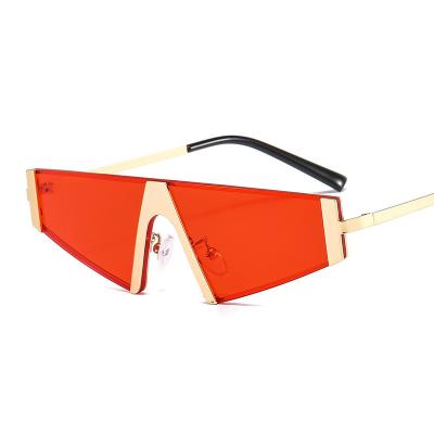 China New Fashion Sun Glasses Women's Hip Hop Metal Sunglasses Frame UV400 Sun Protection Large for sale