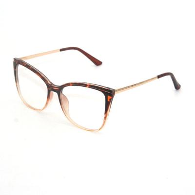 China For New Women's Reading Glass Anti Fatigue Glass Frame TR90 Large Frame Metal Spring Optical Blue Light Leg for sale