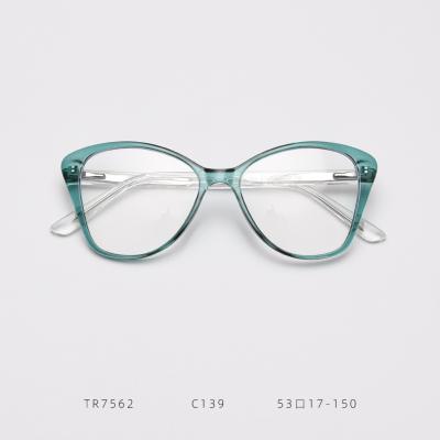 China Large PC Women's Frame Anti Presbyopia Anti Presbyopia Glass Fashion TR90 Blue Light Fatigue Reading Research Metal Spring Leg for sale