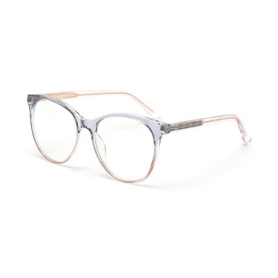 China TR Personalized Design TR7516 Women's Retro Style Optical Glasses Clear Color Metal Clear Glasses for sale