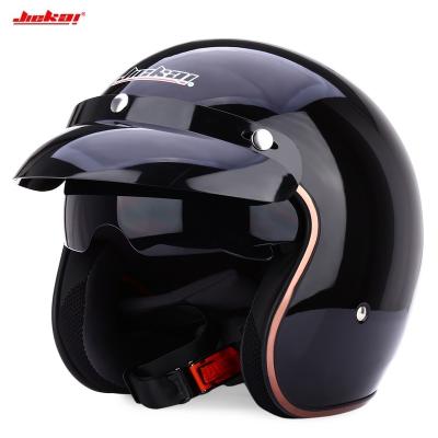 China New Motorcycle Helmet Retro Fastrider Face Scooter Safe Riding Helmet Universal Open Face Cold Protection With Sun Visor for sale