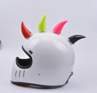 China Fastrider Helmet Devils Horn Angle Fashion Girls Decoration Motorcycle Helmet Headwear Accessories Suction Cups Horns Decoration for sale