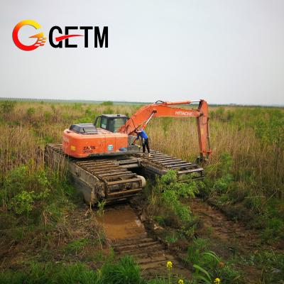 China Construction worksÂ   High Quality GETM Excavator Pontoon Amphibious Landing Gear for sale