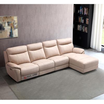 China 2020 New Reclining Modern Italian Technology Fabric Leisure Couch L Shape Sofa Living Room Sofa Set for sale