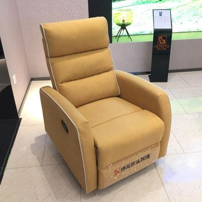 China (Size)Adjustable Modern Multifunctional Beauty Salon Recliner Chairs With Footrest Recliner Yellow Armchair for sale