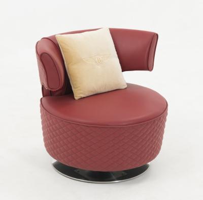 China Leisure Chair New Arrival European Style Nordic Luxury Furniture Leisure Tour-able Leather Chair for sale