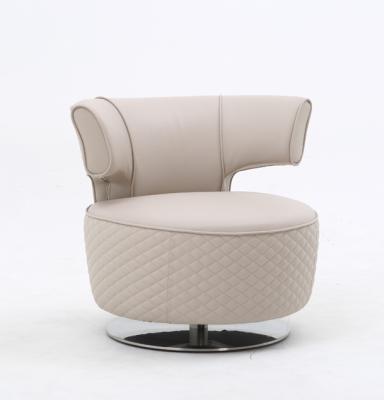 China Turing Factory Customized Luxury Furniture Leather Tour-able Leisure Chair for sale