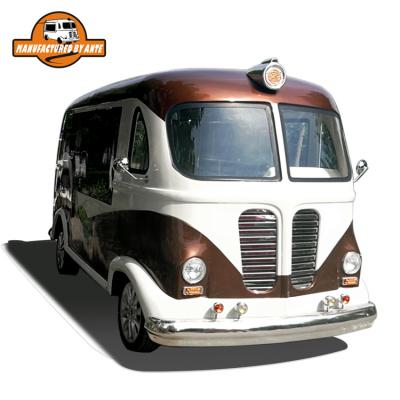 China Multifunctional electric vintage commercial fast food catering coffee trucks for sale for sale