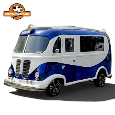 China Electric Mini Vintage Commercial Ice Cream Food Truck Mobile Catering Van for sale