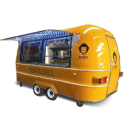 China TC-CA03 Airstream Beverage Food Trailer Commercial Catering Mobile Food Cart for sale