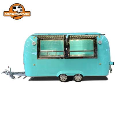 China Multifunctional Bakery Hot Dog Kiosk Air Stream Food Trailer for sale