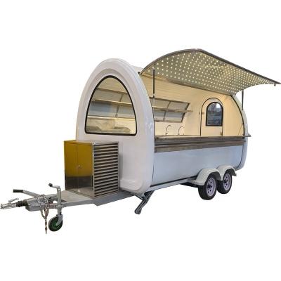 China Mobile snack factory hot sale ice cream roll food cart for sale