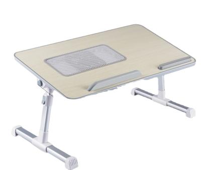 China (Size) Adjustable Multifunctional Folding Portable Laptop Desk with Data Cable and Fan for sale