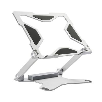 China Folding and Rising Factory Direct Selling High Quality Foldable Height Adjustable Portable Aluminum Laptop Stand for sale