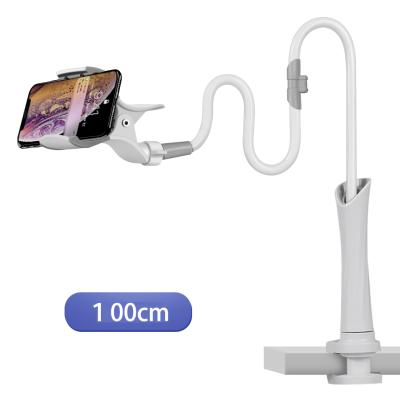 China Ergonomic Adjustable Mobile Phone Holder Can Rotate Mobile Phone Seat 360 Degree Metal Pipe Mobile Phone Bracket for sale