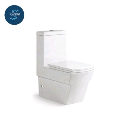 China China Hot Selling Double-flush Siphonic Flush Oval One Piece Toilet For US Market for sale