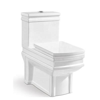 China Double-Flow Bathroom Toilet Commode One-Piece Washdown Toilet Extended Toilet Seat Lavatory for sale