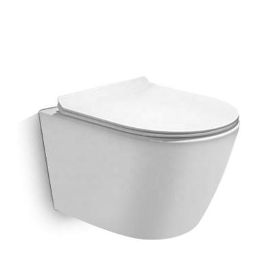 China Double-flush Wholesale Western Style Ceramic Sanitary Ware Wall-hung Toilet for sale