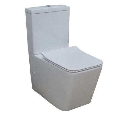 China Double-Flow Square Rimless Flush Australia Standard Two Piece Pee For New Zealand for sale