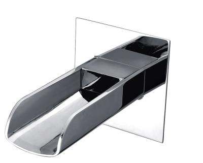 China China Wholesale Modern Custom Square Brass Bathtub Water Spout for sale