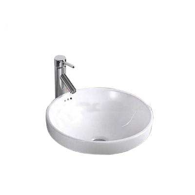 China New Product Modern Bathroom Ceramic White Round Sinks Bowl Art Basin for sale