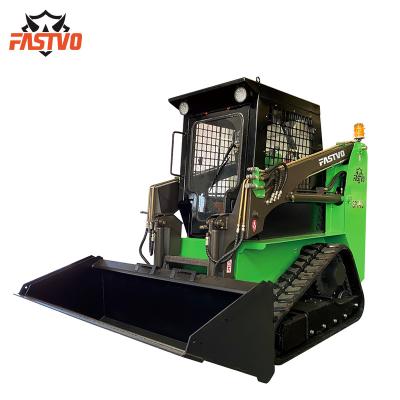 China FASTVO SPT-70 Crawler Skid Steer Loader Layout with Rubber Track Loader for sale