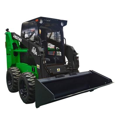 China Factory FASTVO SP-70 optional attachment skid steer wheel loader with sweeper attachment for sale for sale