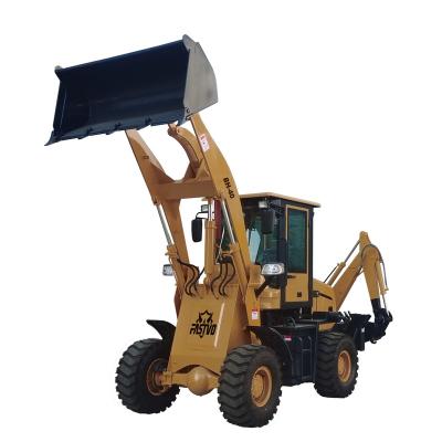 China Contruction FASTVO BH-40 Mini Backhoe Loader Loader and Tractor Backhoe with Mower for sale