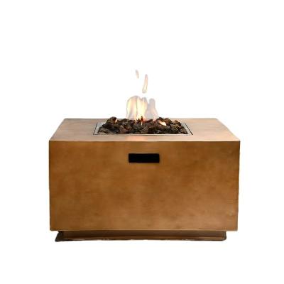 China Patio\Garden\Outdoor\Household Especially Good Selling Outdoor Garden Rectangle Portable Fire Burning Pit Out Door Fire Pit With Lava Rocks for sale