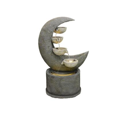 China European Garden Decoration Moon Shape Indoor Fountain Fountain Outdoor Water Fountain for sale