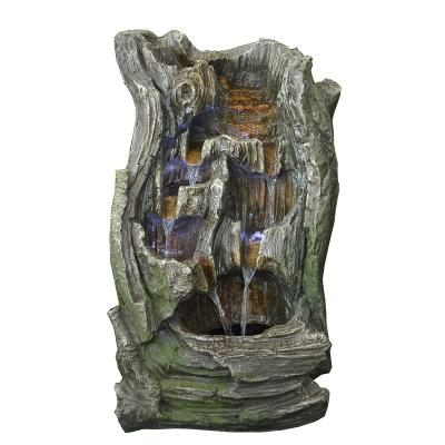 China 2022 Hot Sales Traditional Wooden Shape Water Fountain Fountains For Garden Water Autumn Fountain for sale