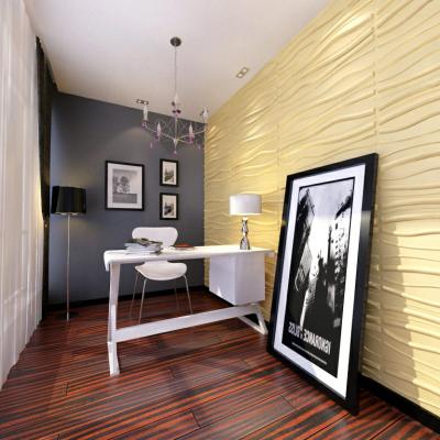 China modern 3d wall panel pvc texture wall art panels coating fiber wall panels for sale