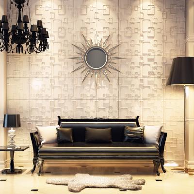 China Modern dekoration wallpaper 3d pvc wood wall panel 3d wall panel for sale