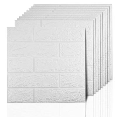 China Sound Insulation And Heat Insulation OEM Provided Self Adhesive Wall Tile PE Foam 3d Wall Brick With Certificate for sale