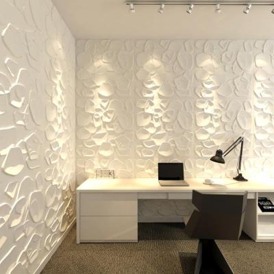 China Modern Decorative 3d Fiber Wallpaper Plant Mural Wood 3d Wall Panels For Home Deco for sale