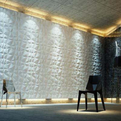 China eco-friendly bamboo fiber texture decorative 3d wall panels in 4x8 for real estate for sale