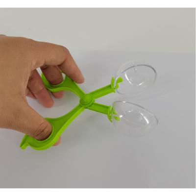 China Plastic PP Insect Bug Catcher Scissors Tweezers Plastic Tweezers For Children Kids Toy Handy for sale