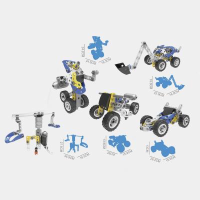 China Construction Toy Building Toys 113 Pieces Creative Construction Vehicle Learning STEM Set Toys Building Blocks for sale