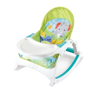 China Portable Music Rocker Newborn to Infant Multifunctional Toddler Baby Dinner Chair Baby Care Rocking Chair for 0-18 Month Max Weight 40LBS 18kgs for sale