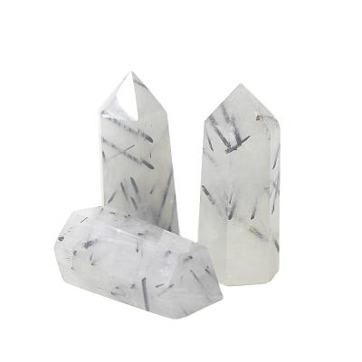 China China natural people open tourmaline quartz crystal blackheads healing magic wand crystal craft for fengshui for sale