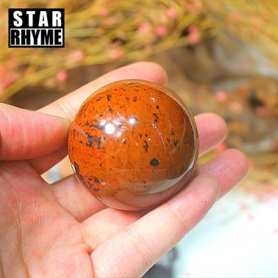 China China's rare Chinese red obsidian gem ball decoration effect is amazing for sale