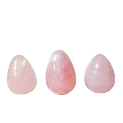 China China factory direct semi-precious stone crystal crafts rose quartz crystal eggs for sale for sale